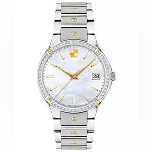 Two-Toned Pearl and Sapphire Movado •💎•